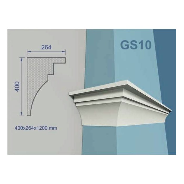 CORNISA GRANDE PARA FACHADA GS 10 CORNISA GRANDE PARA FACHADA GS 10