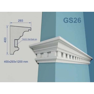 CORNISA GRANDE PARA FACHADA  GS 25