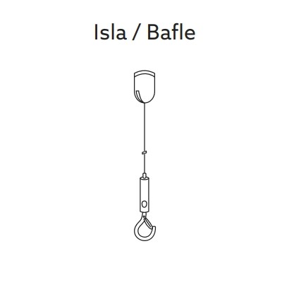 Kit de suspensión isla/bafle 4 unidades