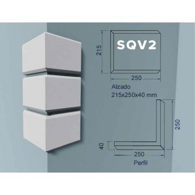 ESQUINERA PARA FACHADA  DE SATE SQV2
