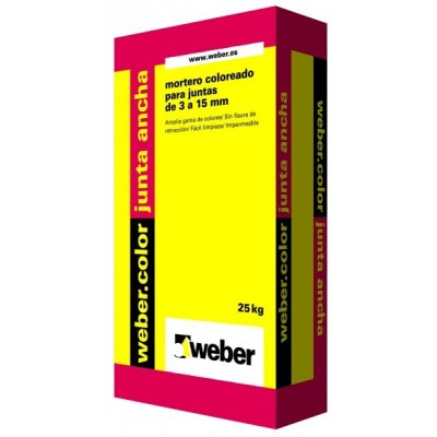 WEBER.COLOR JUNTA ANCHA SACO 25 KG