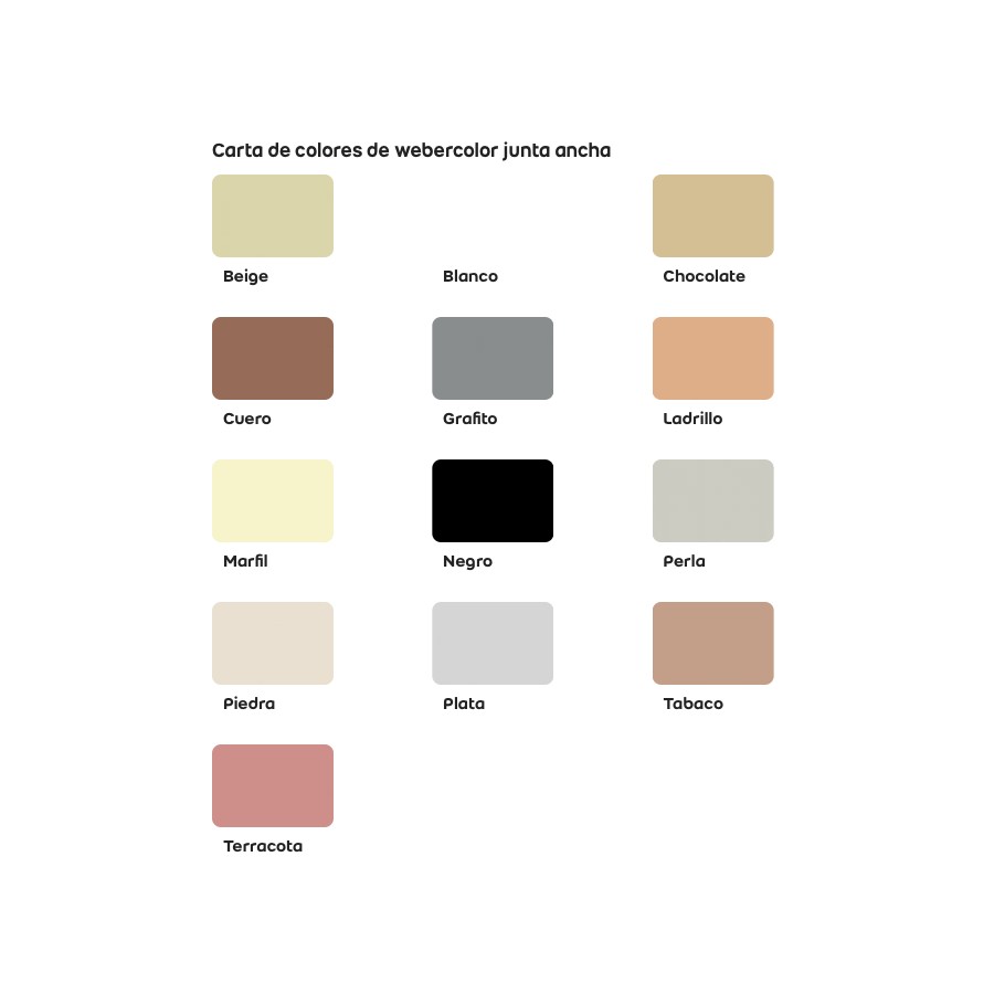 WEBER.COLOR JUNTA ANCHA SACO